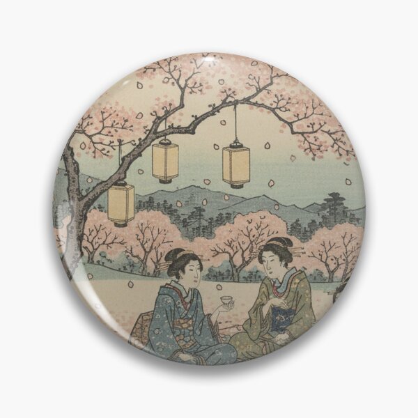 Item preview, Cherry Blossom Tea Party — Ukiyo-e Hanami Japanese Art designed and sold by UkiyoExplained.