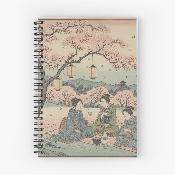 Item preview, Cherry Blossom Tea Party — Ukiyo-e Hanami Japanese Art designed and sold by UkiyoExplained.