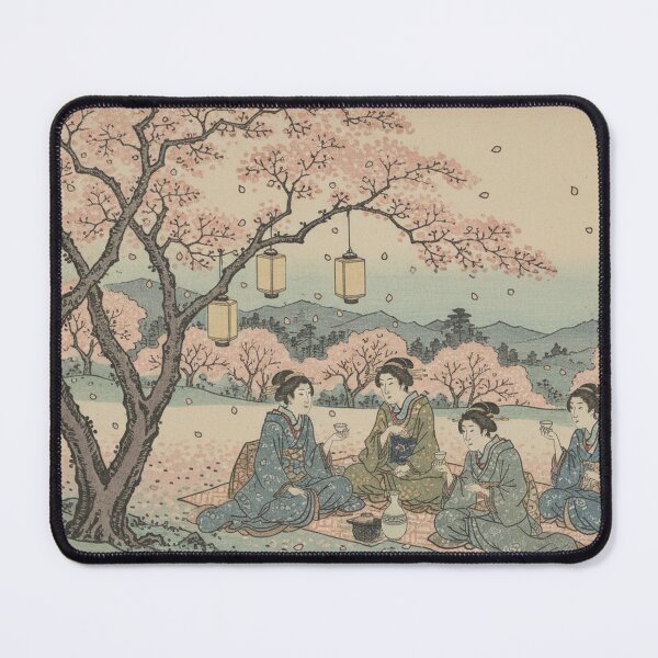 Item preview, Cherry Blossom Tea Party — Ukiyo-e Hanami Japanese Art designed and sold by UkiyoExplained.