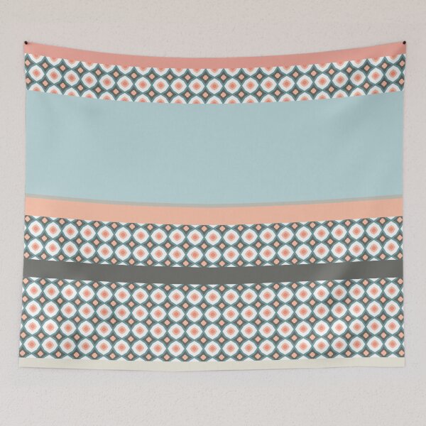 Item preview, Stripes Geometric Cube Pattern Composition Nordic Color 05 designed and sold by Stefanie Boike.