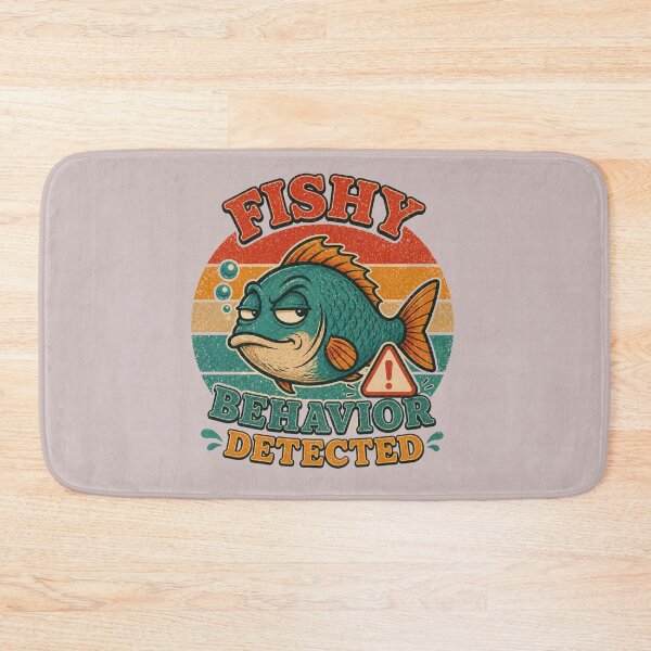Item preview, Fishy behavior detected Fish Retro Fishing graphic designed and sold by byaga.