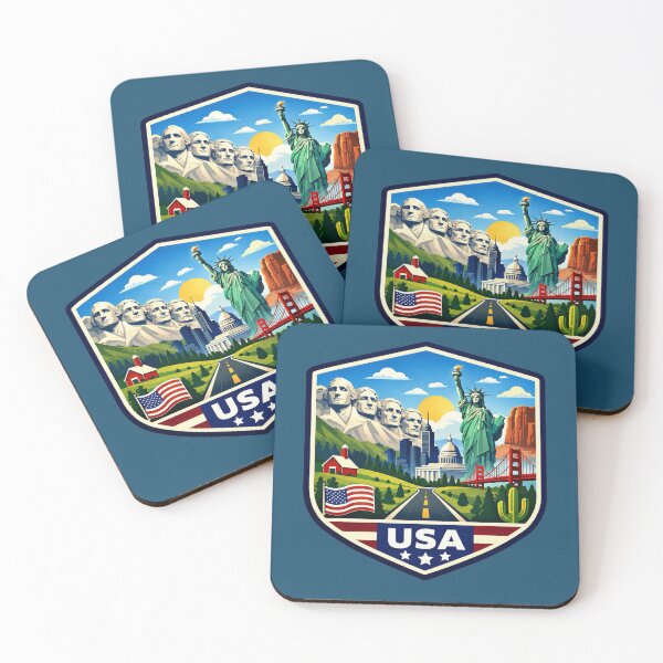 Item preview, USA - American Landmarks designed and sold by Myra365Art.
