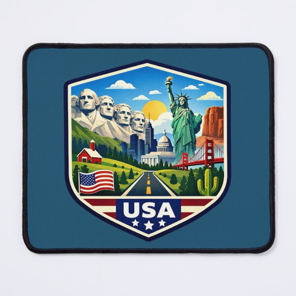 Item preview, USA - American Landmarks designed and sold by Myra365Art.