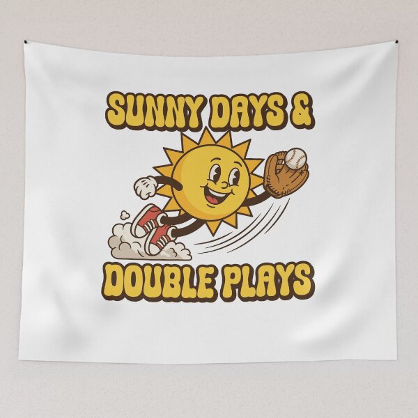 Item preview, Retro Summer Baseball Kids Cartoon Sun designed and sold by KroghDs.