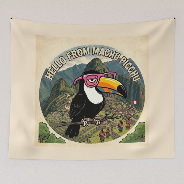 Item preview, Funny Toucan Machu Picchu Peru Travel designed and sold by SplashTastic.