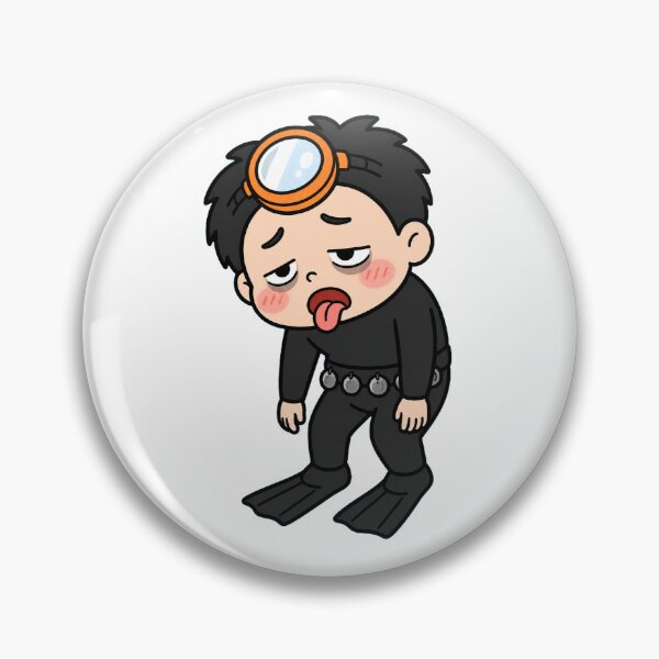 Item preview, KOREA HAENAM - Cute Chibi Character Exhausted Tired Sticker designed and sold by KOREA-HAENAM.