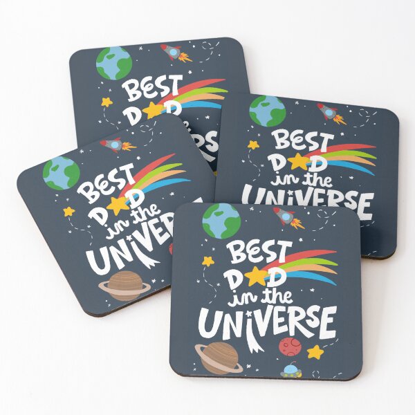Item preview, Best Dad In The Universe Space Theme - Textured Hand-Drawn Illustration designed and sold by Jennifer Creations.