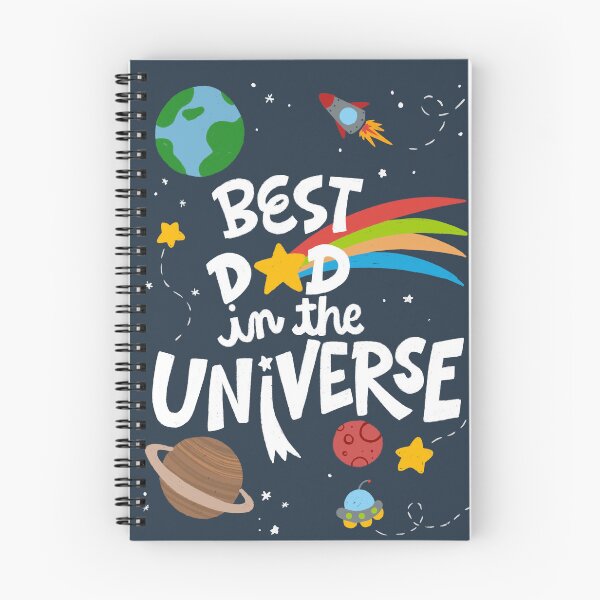 Item preview, Best Dad In The Universe Space Theme - Textured Hand-Drawn Illustration designed and sold by Jennifer Creations.