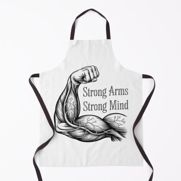 Item preview, Strong Arms Strong Mind – Fitness Motivation Gym Quote Design designed and sold by Sparkofart07.