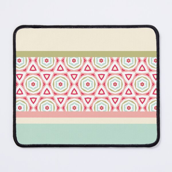 Item preview, Rayas Geométricas Estrella Flores Composición Patrón Nórdico Color 01 designed and sold by Stefanie Boike.