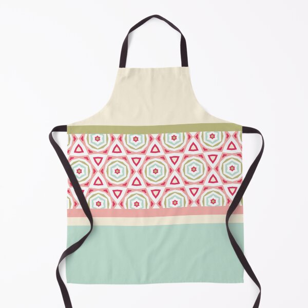 Item preview, Stripes Geometric Star Flowers Pattern Composition Nordic Color 01 designed and sold by Stefanie Boike.