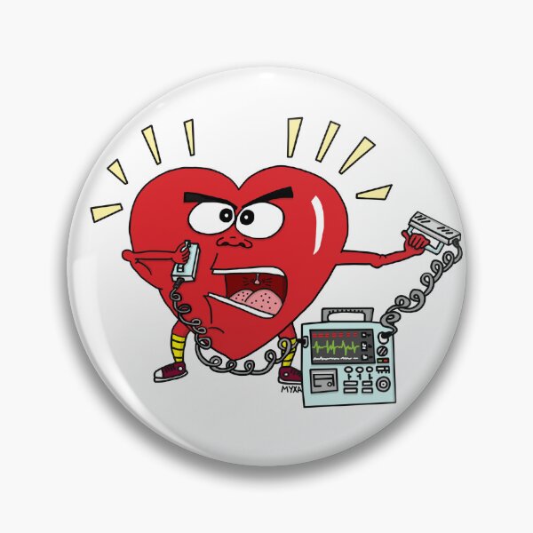 Item preview, Angry Heart - Funny Alternative Valentine's Day Art designed and sold by MyxaART.