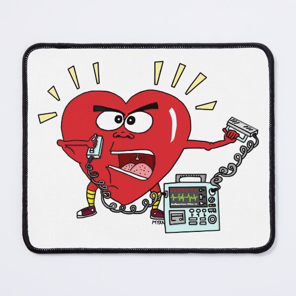 Item preview, Angry Heart - Funny Alternative Valentine's Day Art designed and sold by MyxaART.