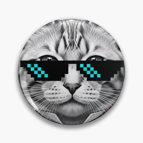 Item preview, Cool Tuxedo Cat With Sunglasses Meme Art designed and sold by PixorStudio.