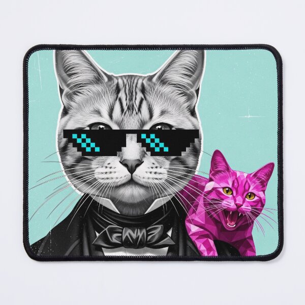 Item preview, Cool Tuxedo Cat With Sunglasses Meme Art designed and sold by PixorStudio.