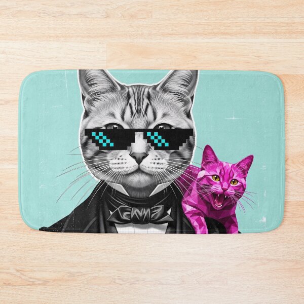 Item preview, Cool Tuxedo Cat With Sunglasses Meme Art designed and sold by PixorStudio.
