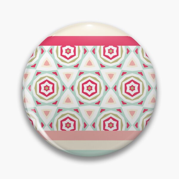Item preview, Stripes Geometric Star Flowers Pattern Composition Nordic Color 02 designed and sold by Stefanie Boike.