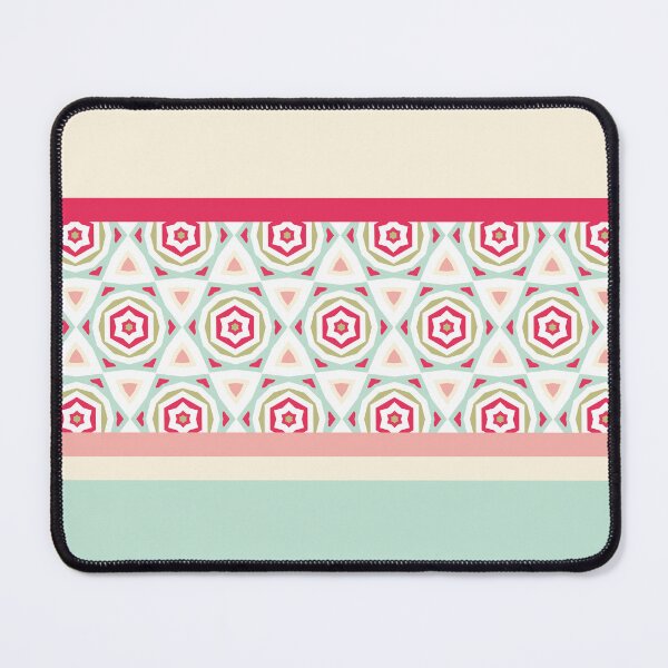 Item preview, Stripes Geometric Star Flowers Pattern Composition Nordic Color 02 designed and sold by Stefanie Boike.