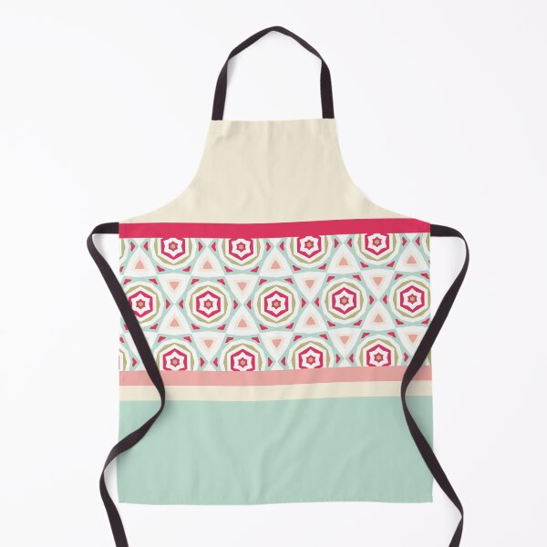 Item preview, Stripes Geometric Star Flowers Pattern Composition Nordic Color 02 designed and sold by Stefanie Boike.