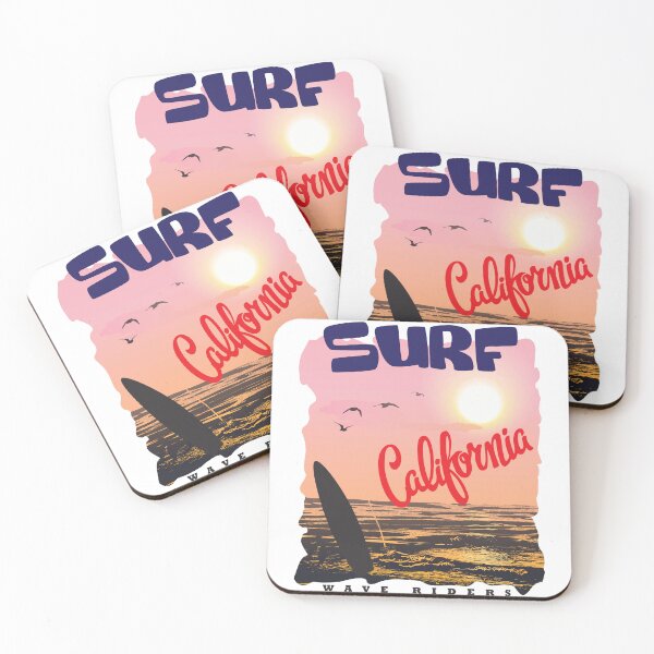 Item preview, Surf California Wave Riders - Vintage Retro Beach Sunset Art designed and sold by PACS0011.