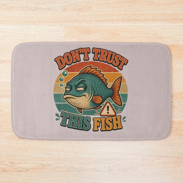 Item preview, Don't trust this Fish Retro Fishing graphic designed and sold by byaga.