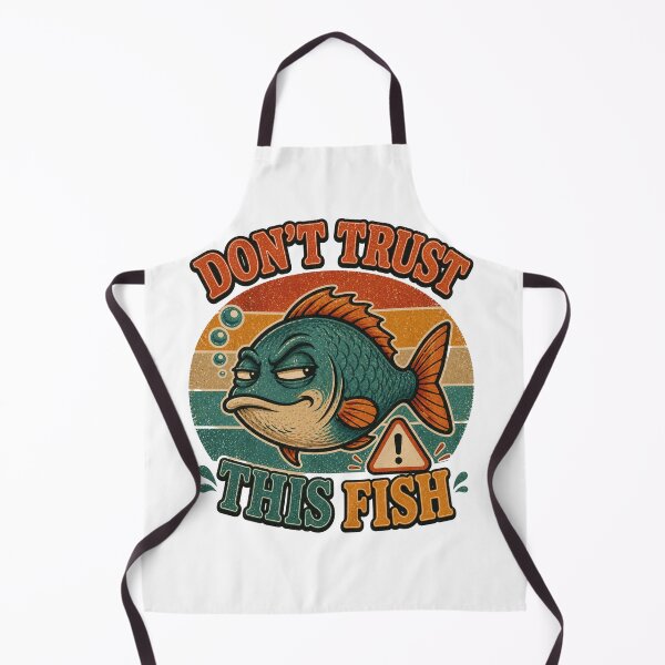 Item preview, Don't trust this Fish Retro Fishing graphic designed and sold by byaga.