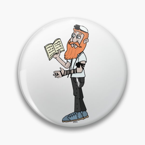 Item preview, Wise Man with Torah - Ginger Jewish Character Art designed and sold by MyxaART.