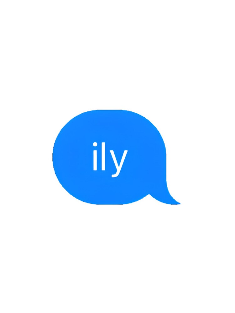Thumbnail 4 of 4, iPhone Case, "ily" Text Message designed and sold by PrettiPrintts.
