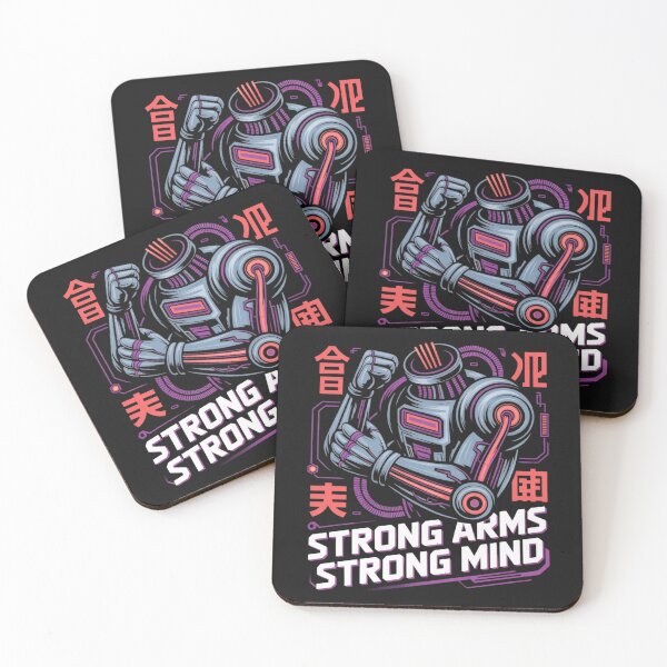 Item preview, Strong Arms Strong Mind – Fitness Motivation Gym Quote Design designed and sold by Sparkofart07.