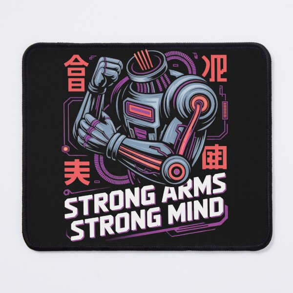 Item preview, Strong Arms Strong Mind – Fitness Motivation Gym Quote Design designed and sold by Sparkofart07.