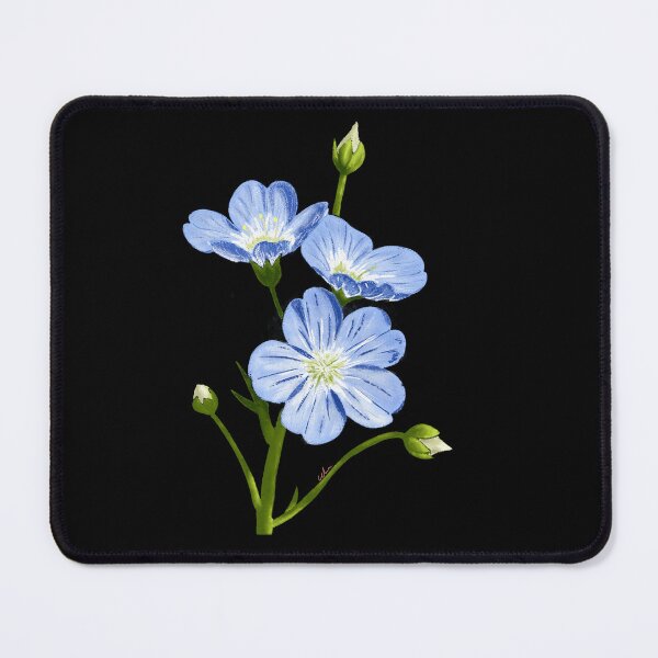 Item preview, Blue Flax Wildflowers Botanical Art Illustration designed and sold by RatnaSketch.