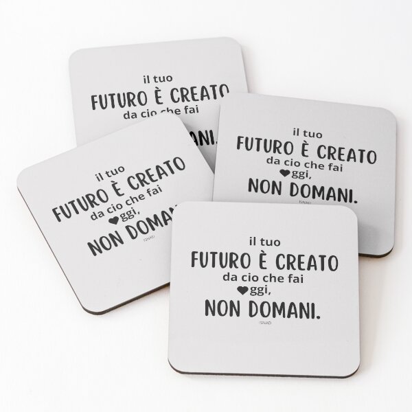 Item preview, Inspirational Italian Quote - Your Future is Created Today designed and sold by ByIsnadStudio.