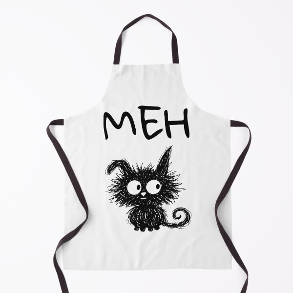 Item preview, Funny Black Cat – Meh Mood | Doodle Cat Meme designed and sold by moodiecatshop.