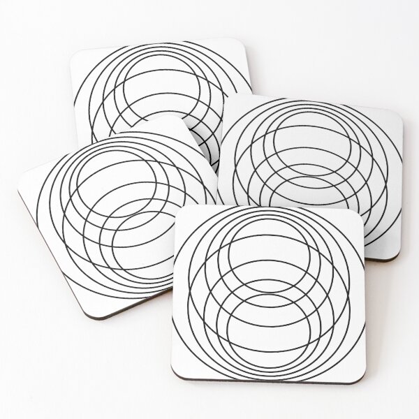 Item preview, Black & white loops designed and sold by Mint + Midnight.