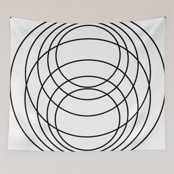 Item preview, Black & white loops designed and sold by Mint + Midnight.