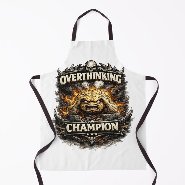 Item preview, Overthinking Champion Shirt – Dark Humor Graphic Tee | Anxiety Overthinker Design | Mental Health Edgy Streetwear designed and sold by Psychlee Best Finds.