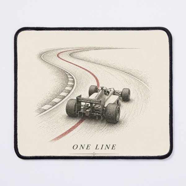 Item preview, Vintage Race Car One Line Focus Motorsport T-Shirt designed and sold by MaynyStudio.