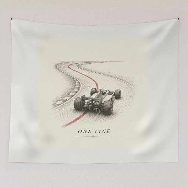 Item preview, Vintage Race Car One Line Focus Motorsport T-Shirt designed and sold by MaynyStudio.