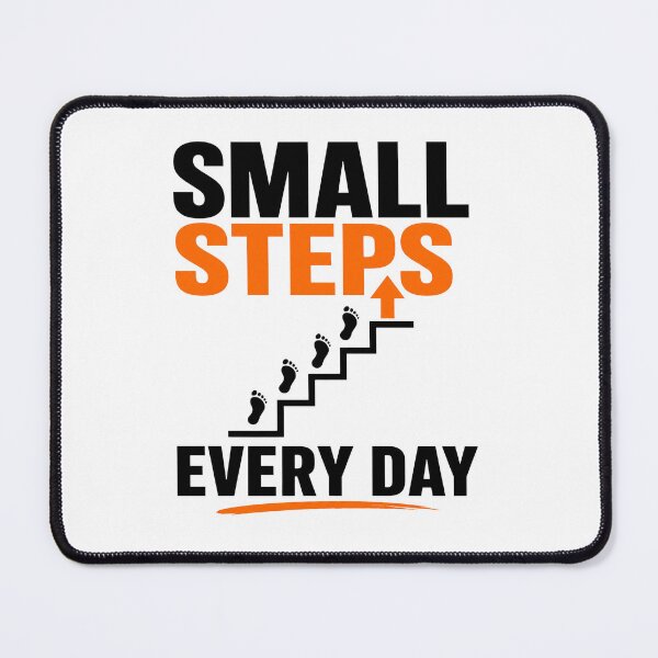 Item preview, Small Steps Every Day Motivational Progress Quote Minimal Design designed and sold by Lovestickerco.