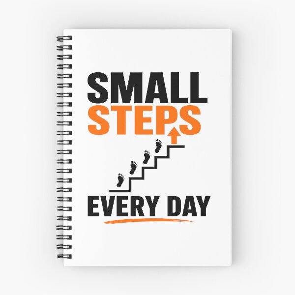 Item preview, Small Steps Every Day Motivational Progress Quote Minimal Design designed and sold by Lovestickerco.