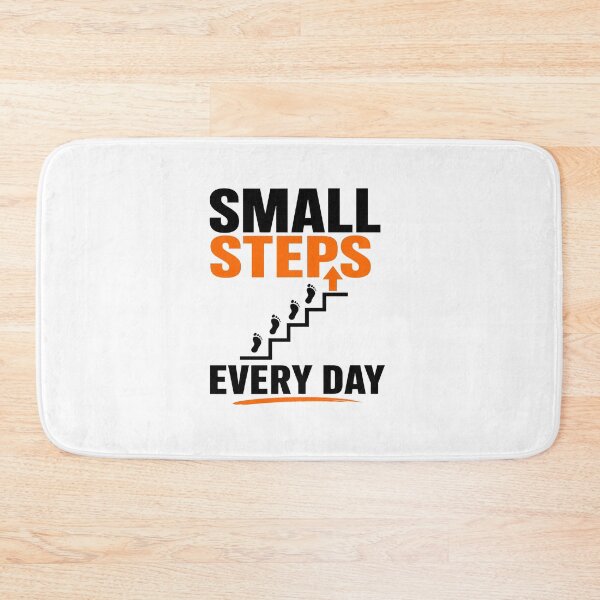 Item preview, Small Steps Every Day Motivational Progress Quote Minimal Design designed and sold by Lovestickerco.