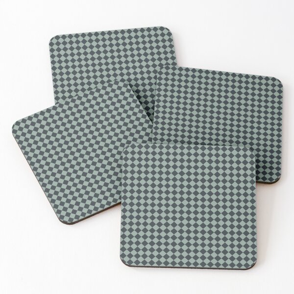 Item preview, Gunmetal & morning blue mini harlequin designed and sold by Mint + Midnight.