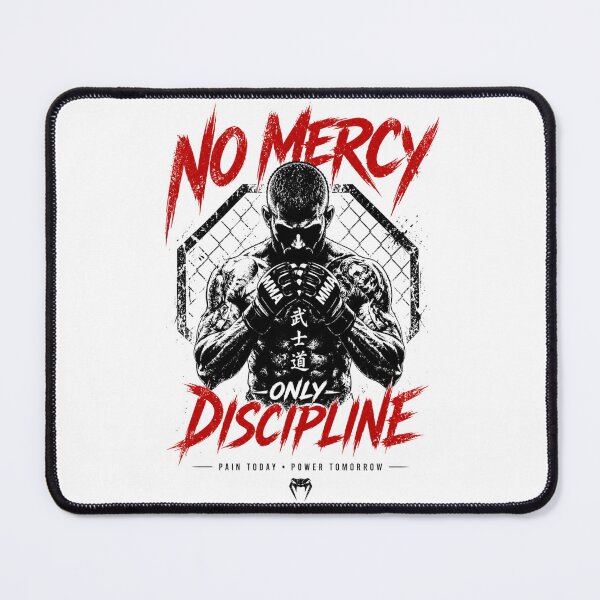 Item preview, No Mercy Only Discipline MMA Fighter – Combat Sports Motivation Graphic designed and sold by TheClockOutClub.