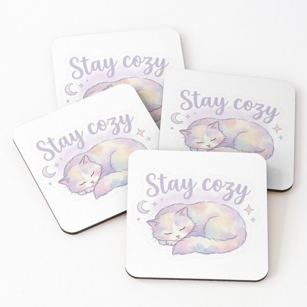Item preview, Moonlight Dreamer Kawaii Cat Sticker designed and sold by LaniDigitalNook.