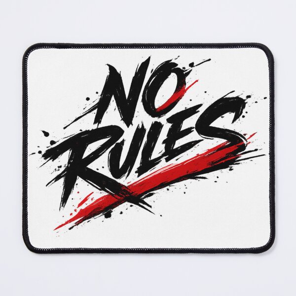 Item preview, No Rules – Bold Graffiti Brush Typography with Red Slash designed and sold by KPDesignLab.