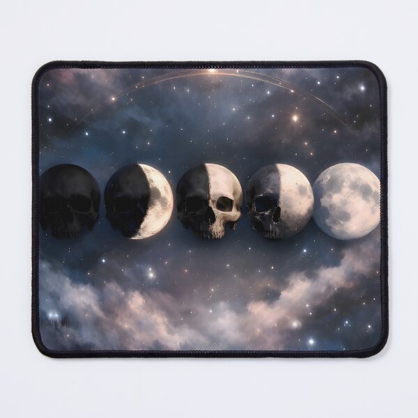 Item preview, Phases of the Bone | Minimalist Lunar Skull & Moon Phase Vector Art designed and sold by Studio77-Gothic.