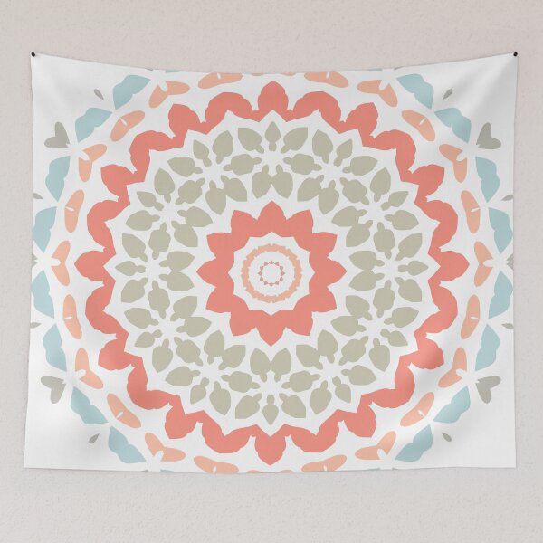 Item preview, Mandala Flower Artwork 02 Nordic Color 02 designed and sold by Stefanie Boike.