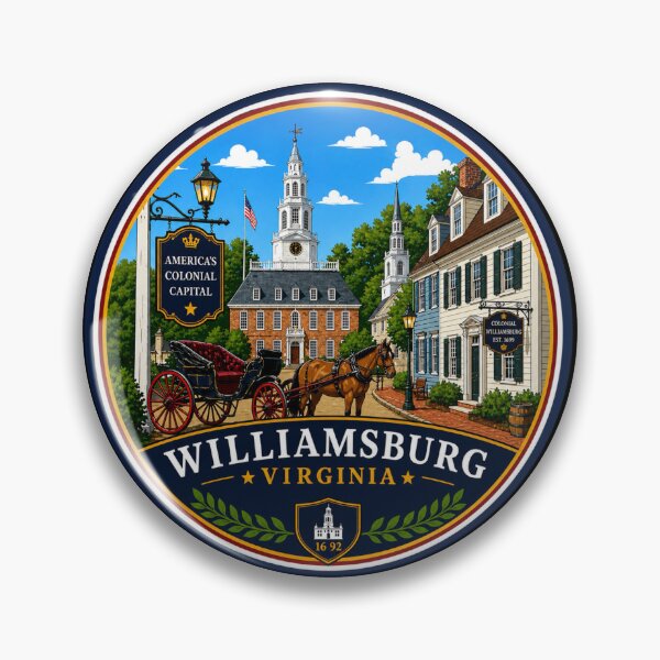 Item preview, Williamsburg, Virginia - Colonial Carriage & Historic Street designed and sold by Myra365Art.