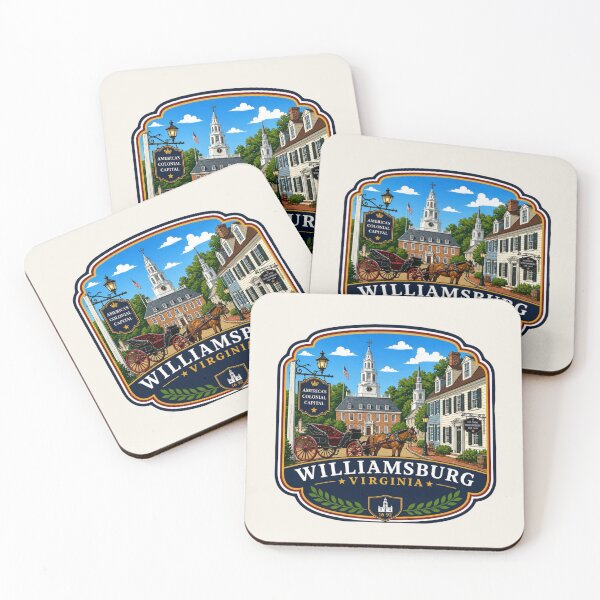 Item preview, Williamsburg, Virginia - Colonial Carriage & Historic Street designed and sold by Myra365Art.