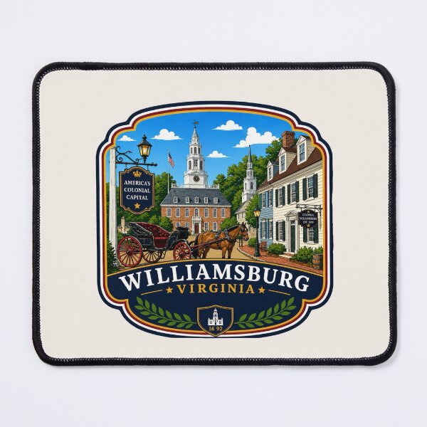Item preview, Williamsburg, Virginia - Colonial Carriage & Historic Street designed and sold by Myra365Art.